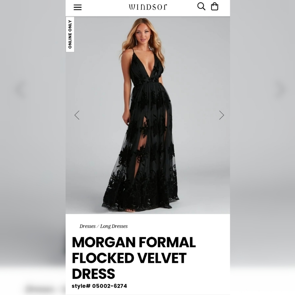 Windsor black formal evening dress